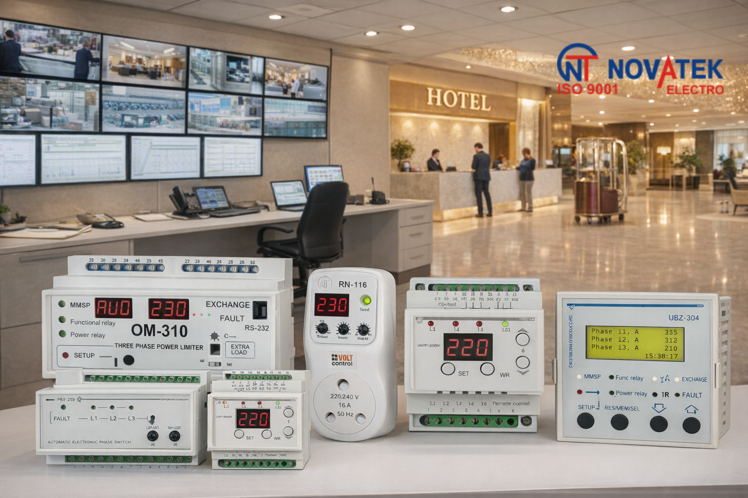 Single Phase Voltage Relays for Hotel Pump Protection — RN-119 & RN-102