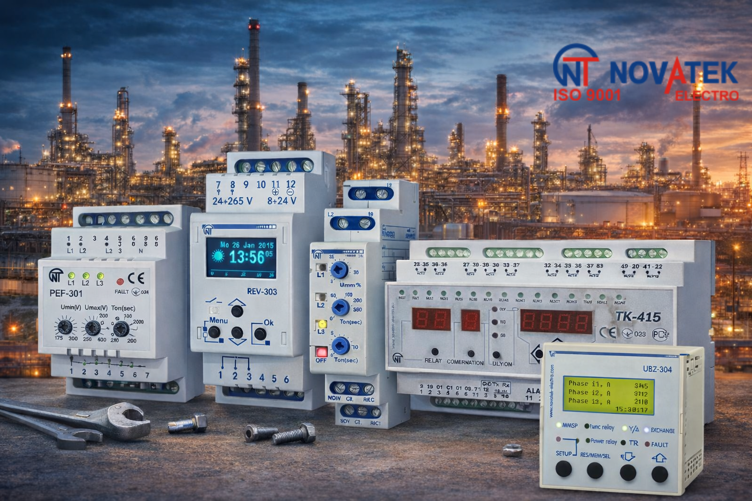 Multifunction Time Delay Relays REV-120, REV-114, REV-201M for Oil, Gas & Petrochemical Automation