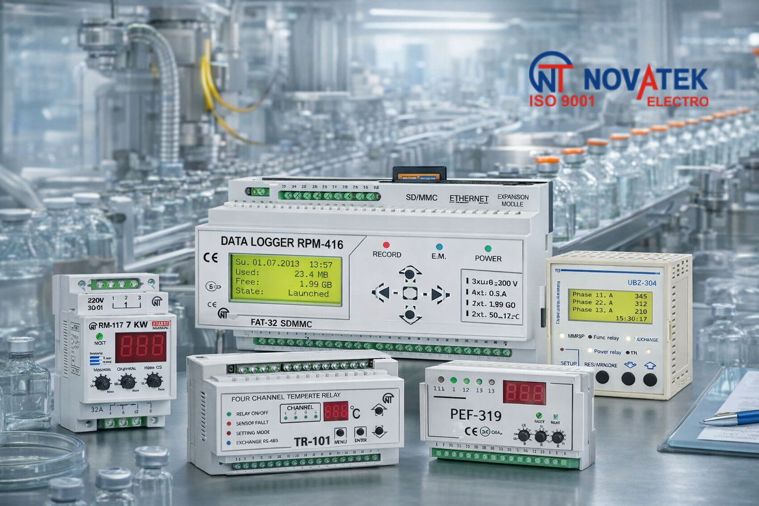 Three Phase Voltage Monitoring Relays for Pharma Motor Protection